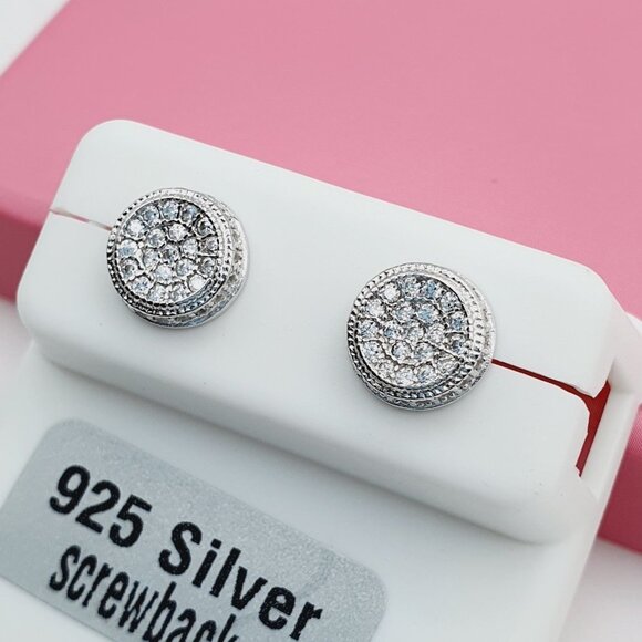 "925 Sterling Silver Cubic Zirconia Earrings, U19254551 - Picture 3 of 11